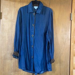 Soft surroundings Xl denim shirt